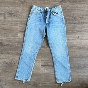 Agolde Light Blue Riley Straight Leg Jeans